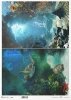 Seria The Search for Atlantis, żółw morski, płaszczka, rafa koralowa*Series - The Search for Atlantis, sea turtle, stingray, coral reef*Serie Die Suche nach Atlantis, Meeresschildkröte, Stachelrochen, Korallenriff*Serie La Búsqueda de la Atlán